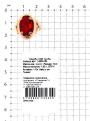 Кольцо из золочёного серебра с пл. кварцем цв. гранат