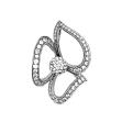 Подвеска из серебра с кристаллами Swarovski родированная