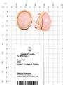 Серьги из золочёного серебра с пл.кварцем цв.розовый