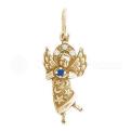 Подвеска из золочёного серебра с фианитами Ангел