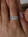 Кольцо 7(семь) символов На удачу из серебра родированное 