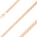 Цепь из золочёного серебра Бисмарк, 50 см, сечение проволоки 0,50 мм