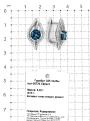 Серьги из серебра с нат.лондон топазом и фианитами родированные