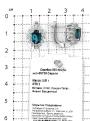 Серьги из серебра с нат.лондон топазом и фианитами родированные