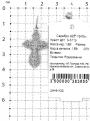 Крест из серебра родированный