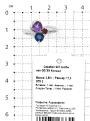 Кольцо из серебра с нат.аметистом, лондон-топазом и нат.родолитом родированное