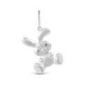 Подвеска из серебра с фианитами родированная - Зайчик