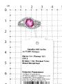 Кольцо из серебра с нат.розовым топазом и фианитами родированное