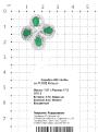 Кольцо из серебра с пл.кварцем цв.зелёный агат и фианитами родированное
