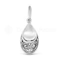 Подвеска из серебра родированная