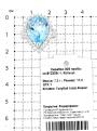 Кольцо из серебра с голубым топазом и фианитами родированное