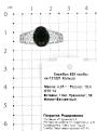Кольцо из серебра с нат.празиолитом и фианитами родированное