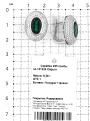Серьги из серебра с нат.празиолитом и фианитами родированные