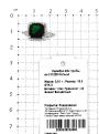Кольцо из серебра с нат.празиолитом и фианитами родированное