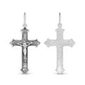 Крест из чернёного серебра - 3,8 см