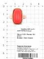 Кольцо из золочёного серебра с имит.кораллом