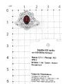 Кольцо из серебра с нат.гранат и фианитами родированное