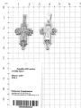 Крест-складень из серебра родированный - 3,5 см