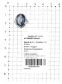 Кольцо из серебра с пл.кварцем цв.мистик и фианитами родированное