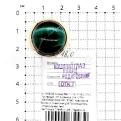 Кольцо из золочёного серебра с кварцем кошачий глаз