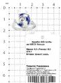 Кольцо из серебра с эмалью и фианитами родированное