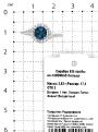Кольцо из серебра с нат.лондон топазом и фианитами родированное