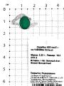 Кольцо из серебра с нат. зеленым агатом и фианитами родированное