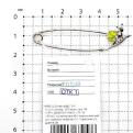 Булавка из серебра с эмалью родированная - Улитка