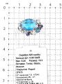 Кольцо из серебра с пл.кварцами цв.топаз, аметисти фианитами родированное