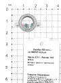 Кольцо из серебра с юв.стеклом и фианитами родированное