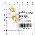 Кольцо из серебра с жемчугом, цитрином и фианитами родированное
