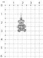 Подвеска из серебра с фианитом родированная Мишка