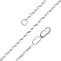 Цепь из серебра родированная - Фигаро, 45 см