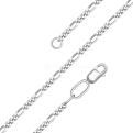Цепь из серебра родированная - Фигаро, 45 см