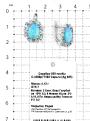 Серьги из серебра с синт.опалом, пл.кварцем цв.sky топаз и фианитами родированные