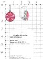 Серьги из серебра с кристаллами Swarovski розовый родированные
