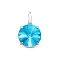 Подвеска из серебра с кристаллом Swarovski родированная
