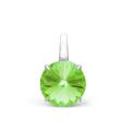 Подвеска из серебра с кристаллом Swarovski родированная