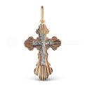 Крест из золочёного серебра с родированием