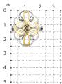 Кольцо из золочёного и родированного серебра