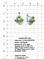 Серьги из серебра с пл.кварцем хризолит, изумруд, цитрин и фианитами родированные