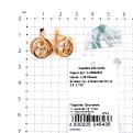 Серьги из золочёного серебра с кристаллами Swarovski