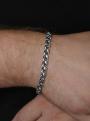 Браслет из чернёного серебра