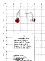 Серьги из серебра с пл.кварцем цв.гранат родированные