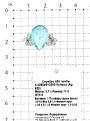 Кольцо из серебра с пл.кварцем цв. sky топаз и фианитами родированное - фото №2