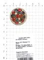 Кольцо из золочёного серебра с пл.кварцем цв.рубин, сапфир и фианитами