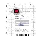 Кольцо из серебра с фианитами родированное