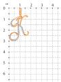 Подвеска-буква из золочёного серебра с фианитами - К