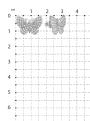 Серьги-пусеты из серебра с фианитами родированные - Бабочки