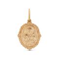 Подвеска религиозная из золочёного серебра - Тихвинская БМ